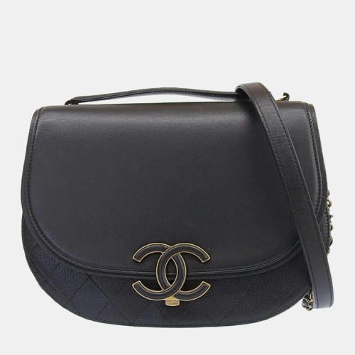 Shiny Calfskin Goatskin Quilted Medium Coco Curve Messenger Flap Bag - Chanel - Modalova