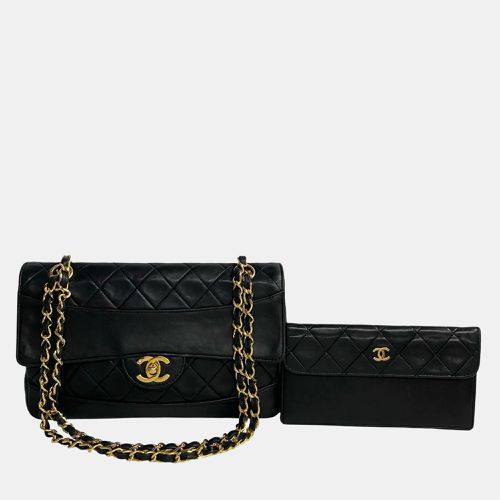 Chanel Black Leather CC Classic Flap Shoulder Bag - Chanel - Modalova