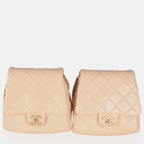 Quilted Lambskin Double Side Pack Shoulder Bag - Chanel - Modalova