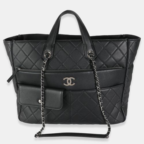 Chanel Black Leather Ultra Pocket Tote Bag - Chanel - Modalova