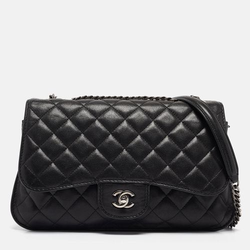 Chanel Black Quilted Leather CC Double Compartment Flap Bag - Chanel - Modalova