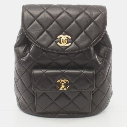 Chanel Black Leather Vintage Duma Backpack - Chanel - Modalova