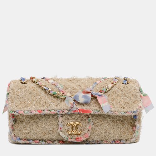 Chanel Beige Straw Country Flap Bag - Chanel - Modalova