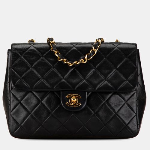 Chanel Black Leather Mini Square Classic Single Flap Bag - Chanel - Modalova