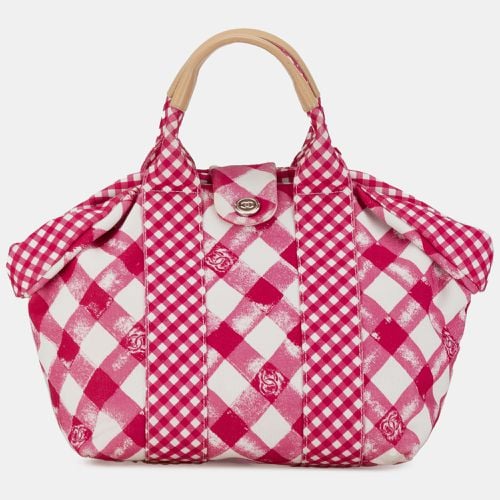 Chanel Pink Canvas Gingham Handbag - Chanel - Modalova