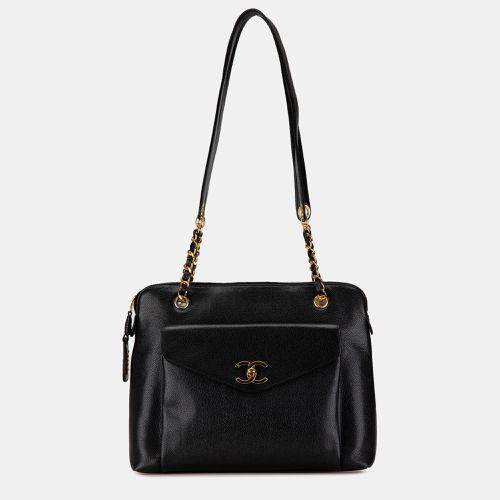 Caviar Leather Front Pocket Chain Tote Bag - Chanel - Modalova