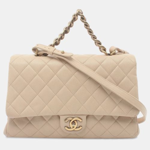 Chanel Beige Leather Large Paris Rome Trapezio Shoulder Bag - Chanel - Modalova