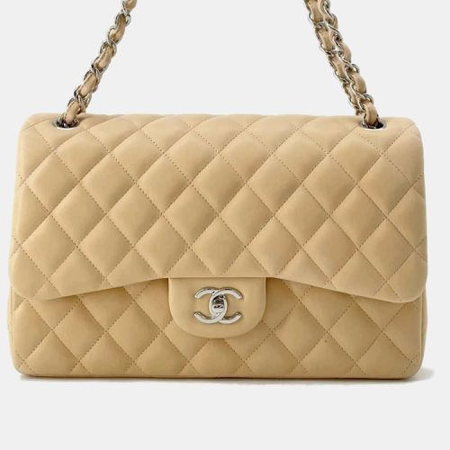 Leather Jumbo Classic Double Flap Shoulder Bag - Chanel - Modalova