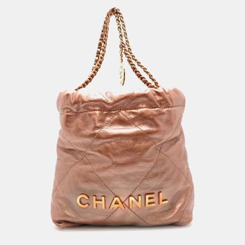 Pink Leather Small 22 Hobo Bag - Chanel - Modalova