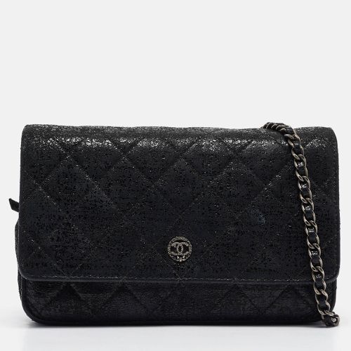 Chanel Black Quilted Shimmering Leather WOC Clutch Bag - Chanel - Modalova