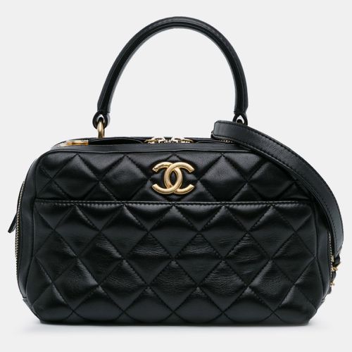 Chanel Black Lambskin Leather Medium Trendy CC Bowling Bag - Chanel - Modalova