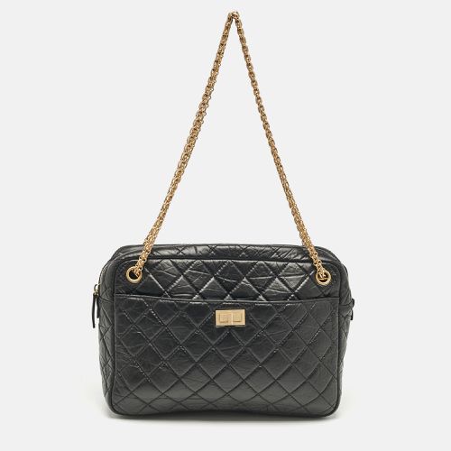 Chanel Black Quilted Aged Leather Large Reissue Camera Shoulder Bag - Chanel - Modalova