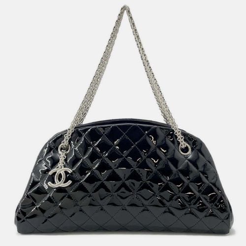 Chanel Black Patent Quilted Medium Just Mademoiselle Bowling Bag - Chanel - Modalova