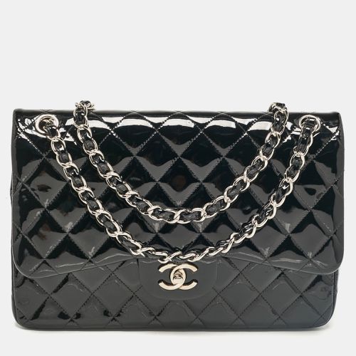 Quilted Patent Leather Jumbo Classic Double Flap Bag - Chanel - Modalova