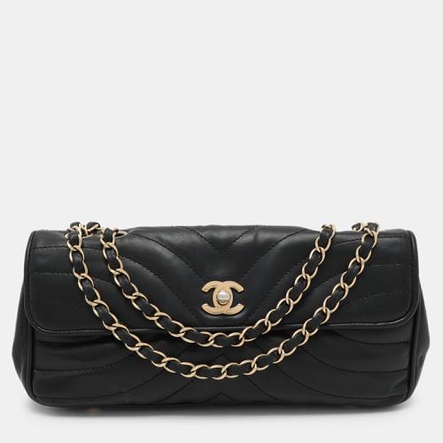 Chanel Black Quilted Leather Vintage Flap Bag - Chanel - Modalova