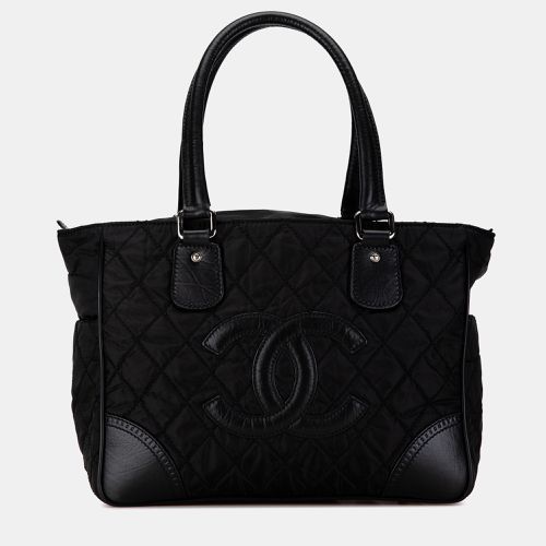 Chanel Black Quilted Nylon Paris-New York Line Tote Bag - Chanel - Modalova