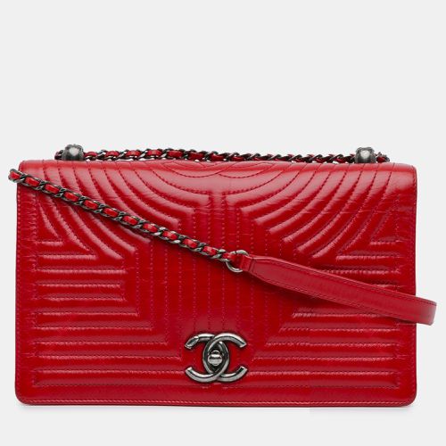 Chanel Red Quilted Calfskin Medium Korean Garden Flap Bag - Chanel - Modalova