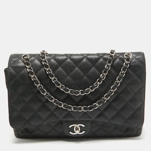 Chanel Black Quilted Caviar Leather Maxi Classic Double Flap Bag - Chanel - Modalova