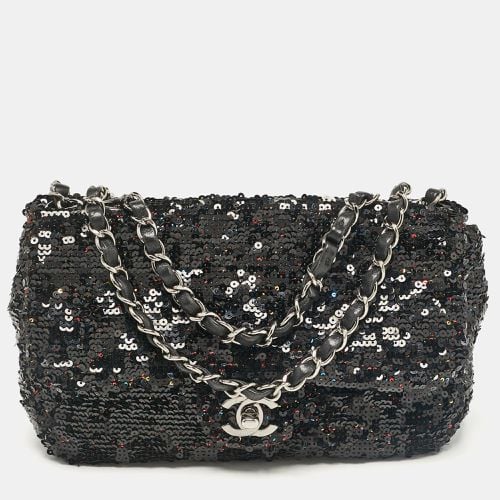 Leather and Sequins Classic Single Flap Flap Bag - Chanel - Modalova