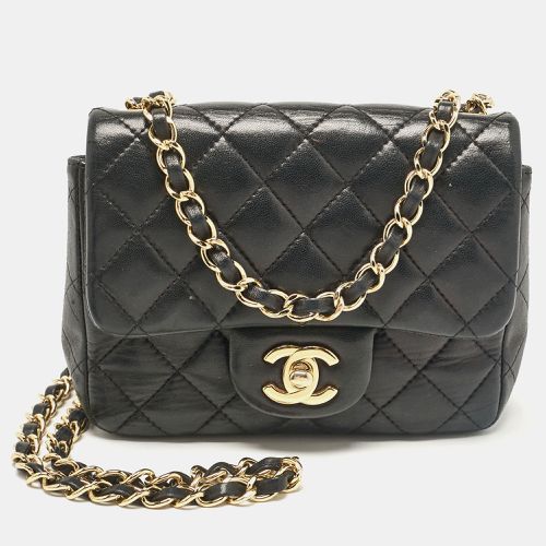 Chanel Black Quilted Leather Mini Classic Flap Bag - Chanel - Modalova