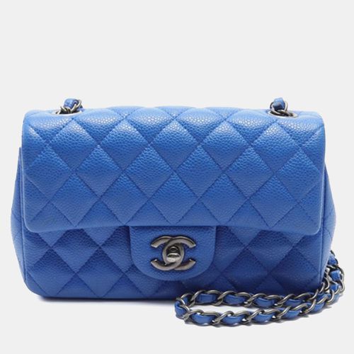 Chanel Blue Rectangular Classic Single Flap Mini Bag - Chanel - Modalova