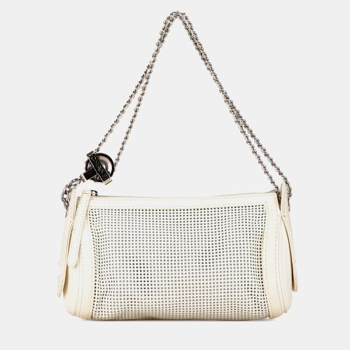 Chanel White Perforated Pulley Shoulder Bag - Chanel - Modalova