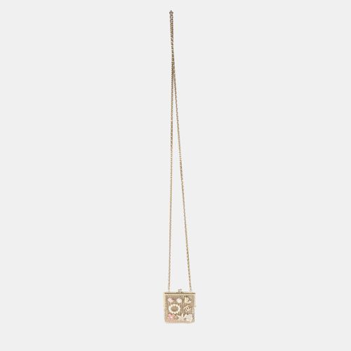 Chanel Gold Metal Chain Embellished Mini Frame Pouch - Chanel - Modalova