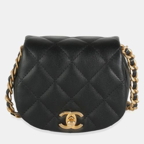 Chanel Black Quilted Lambskin Mini Coco Mail Clutch With Chain - Chanel - Modalova