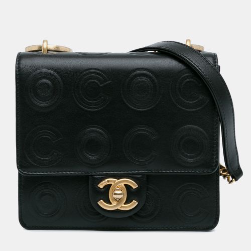 Chanel Black Coco Embossed Flap Shoulder Bag - Chanel - Modalova