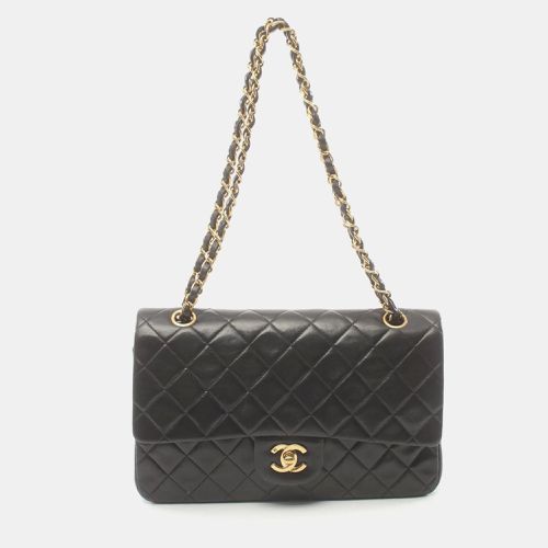 Chanel Black Lambskin Leather Medium Classic Double Flap Shoulder Bag - Chanel - Modalova