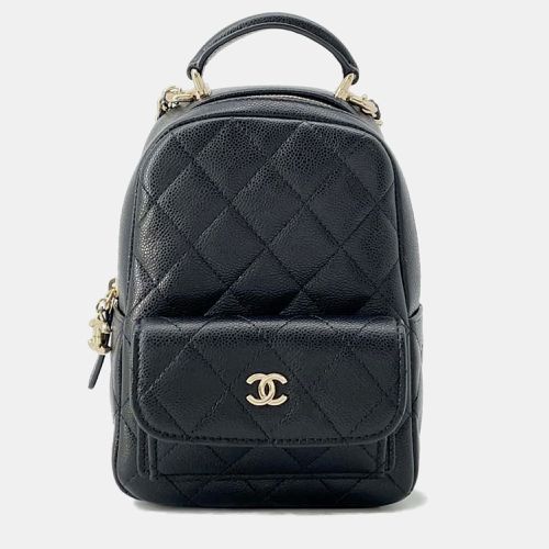 Chanel Black Caviar Leather Matelasse Backpack Size Mini - Chanel - Modalova