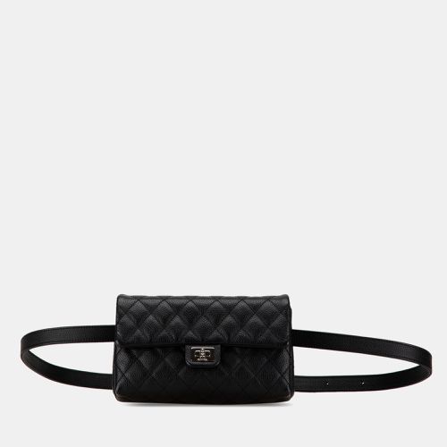 Chanel Black Leather Reissue 2.55 Caviar Mademoiselle Belt Bag - Chanel - Modalova