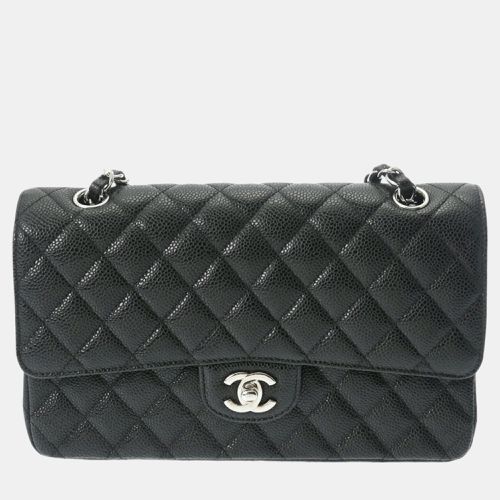 Chanel Black Caviar Skin Matelasse Chain Shoulder Double Flap 25cm Bag - Chanel - Modalova