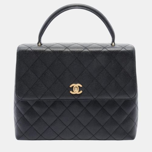 Chanel Black Caviar Skin Matelasse Handbag Bag - Chanel - Modalova