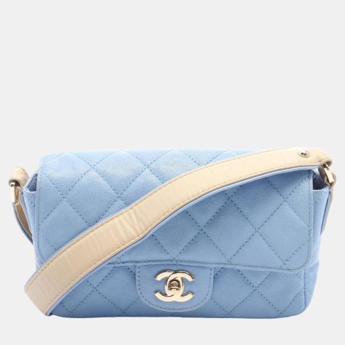 Chanel Blue Caviar Skin (Grained Calf) Matelasse Shoulder Bag - Chanel - Modalova