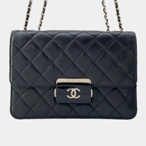 Chanel Black Leather Beauty Lock Flap Coco Mark Chain Shoulder Bag - Chanel - Modalova