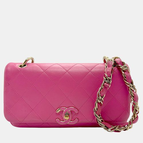 Chanel Pink Gold Leather Shoulder Bag Matelasse - Chanel - Modalova