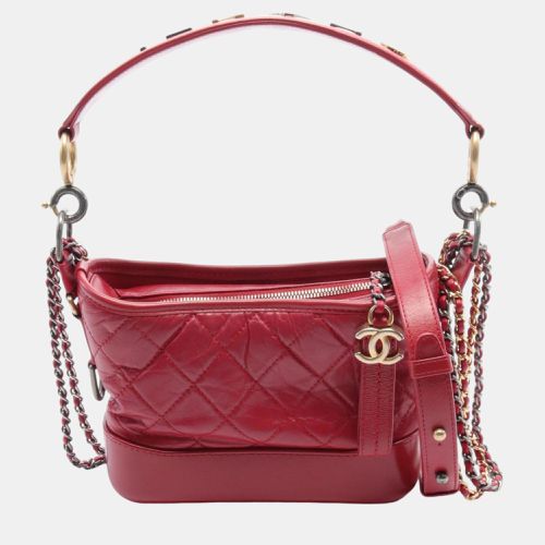 Chanel Red Leather Gabrielle de Chanel Small Hobo Shoulder Bag - Chanel - Modalova