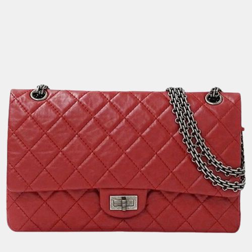 Chanel Red Leather 2.55 Matelasse Shoulder Chain Double Flap bag - Chanel - Modalova