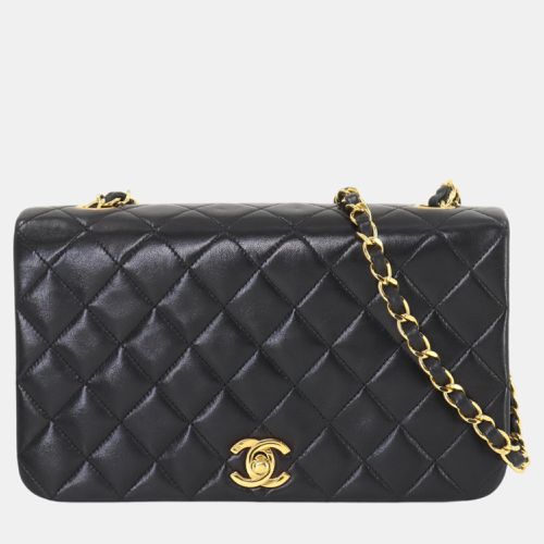 Chanel Black Leather Matelasse Chain Shoulder Bag - Chanel - Modalova