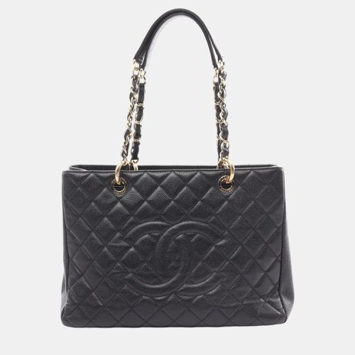 Chanel Black Caviar Skin Matelasse Grand GST Tote Bag - Chanel - Modalova