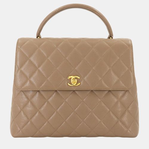 Chanel Caviar Skin Leather Matelasse Handbag - Chanel - Modalova