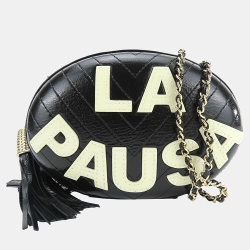 Chanel Black Leather La Pausa V Stitch 26 Chain Shoulder Bag - Chanel - Modalova