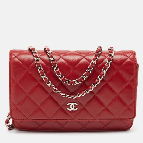 Quilted Leather CC Wallet On Chain - Chanel - Modalova