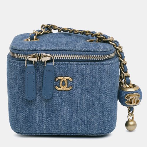 Mini Denim Pearl Crush Vanity Bag - Chanel - Modalova