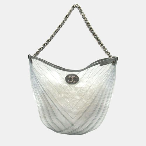 Chanel Silver Vinyl Chain Shoulder Bag - Chanel - Modalova