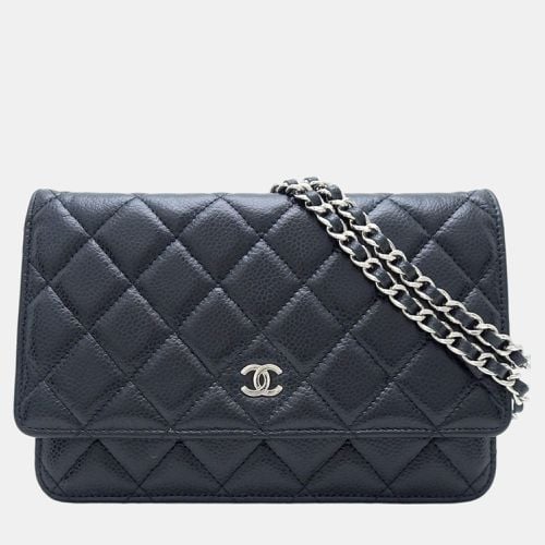 Chanel Black Caviar Skin Classic Chain Wallet - Chanel - Modalova