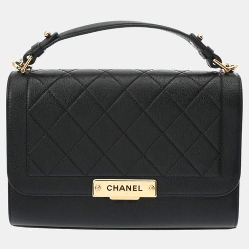 Chanel Black Calfskin Matelasse Chain Shoulder Bag - Chanel - Modalova