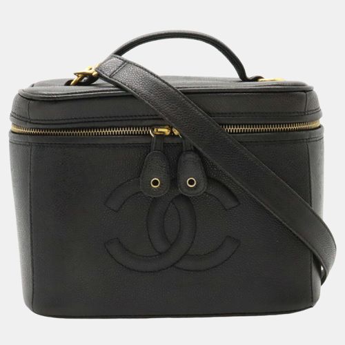 Chanel Black Caviar Skin Coco Mark Vanity Bag - Chanel - Modalova