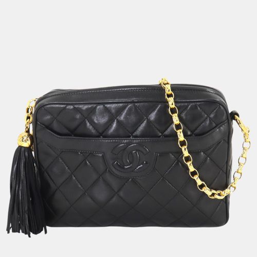 Chanel Black Gold Leather Matelasse Bijou Chain Shoulder Bag - Chanel - Modalova